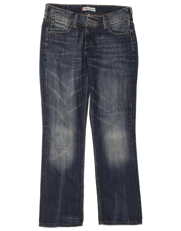 Женские прямые джинсы Levi's 470 W31 L34 синие, хлопок