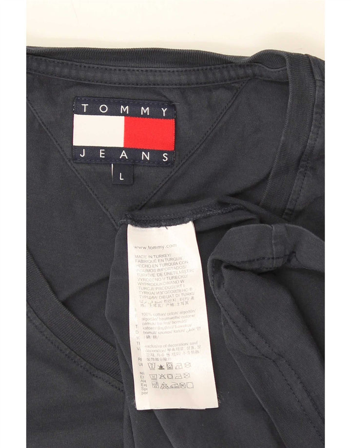 Мужская футболка Tommy Hilfiger Regular, большой размер, темно-синий, хлопок