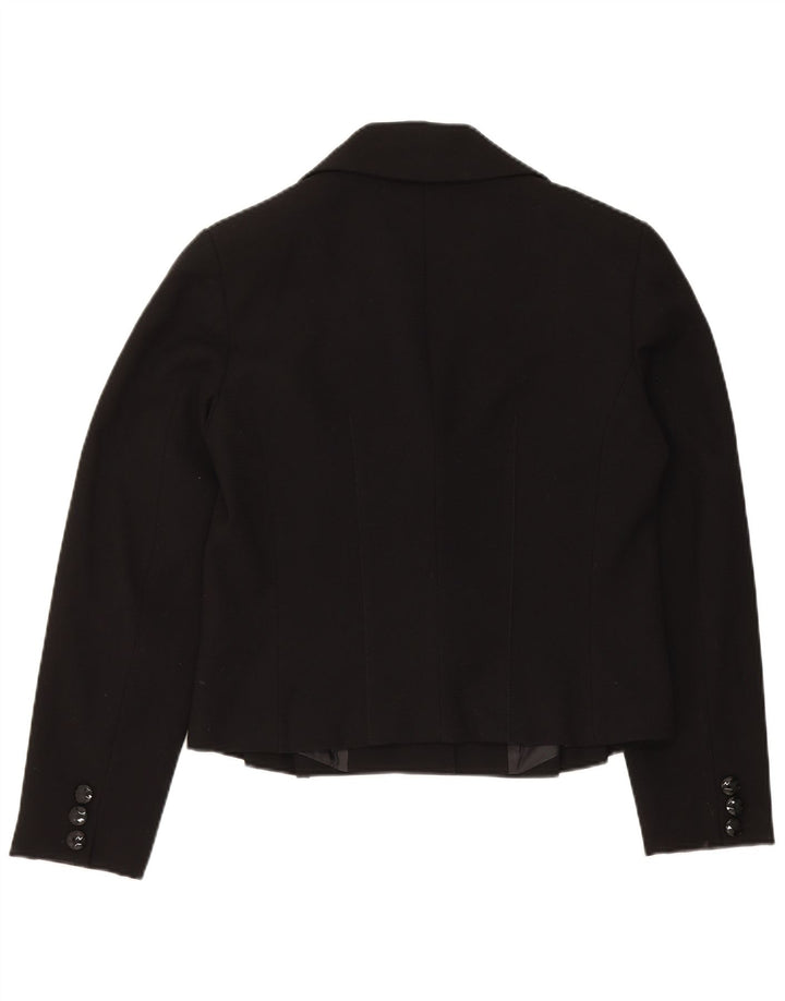 Trussardi Женский пиджак на 3 пуговицах IT 48 XL Черный Полиэстер