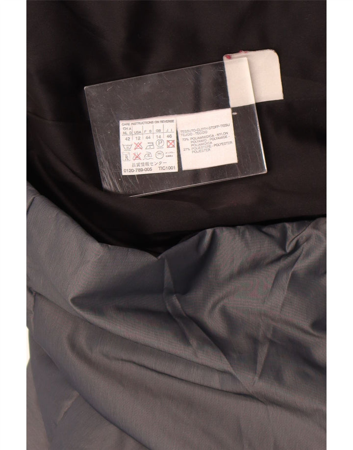 Женская ветровка Max Mara UK 14, большой серый нейлон