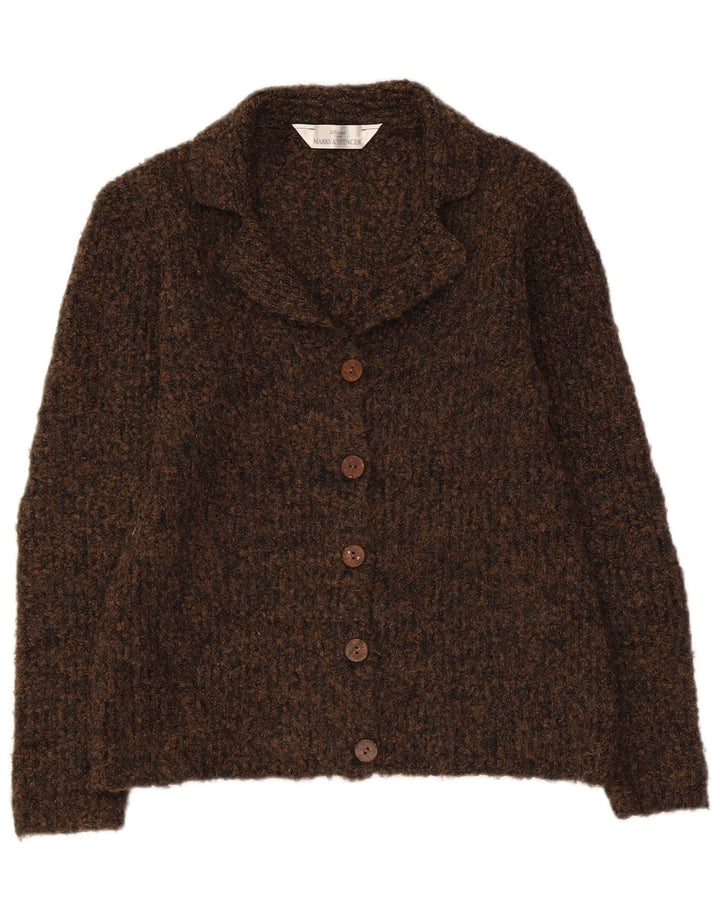 Женский кардиган MARKS & SPENCER UK 10, маленький коричневый в крапинку