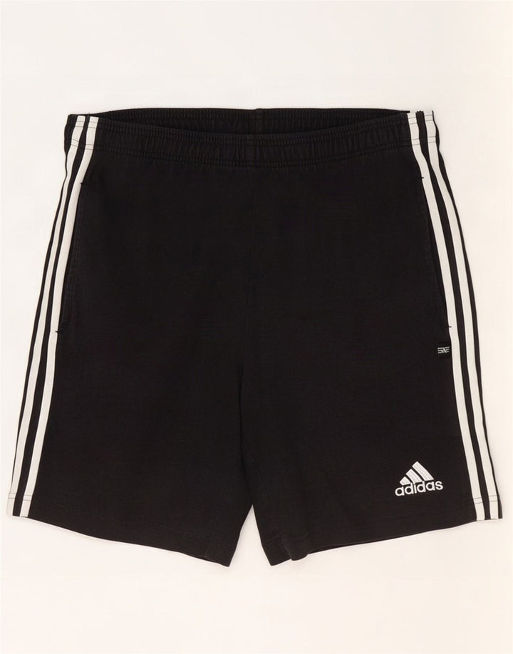 Мужские спортивные шорты Adidas среднего размера, черные, хлопок