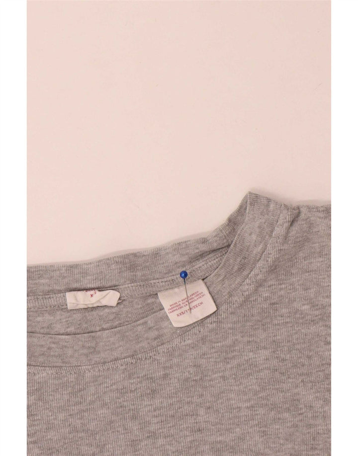 Женский топ Levi's с длинным рукавом UK 2 2XS Серый хлопок