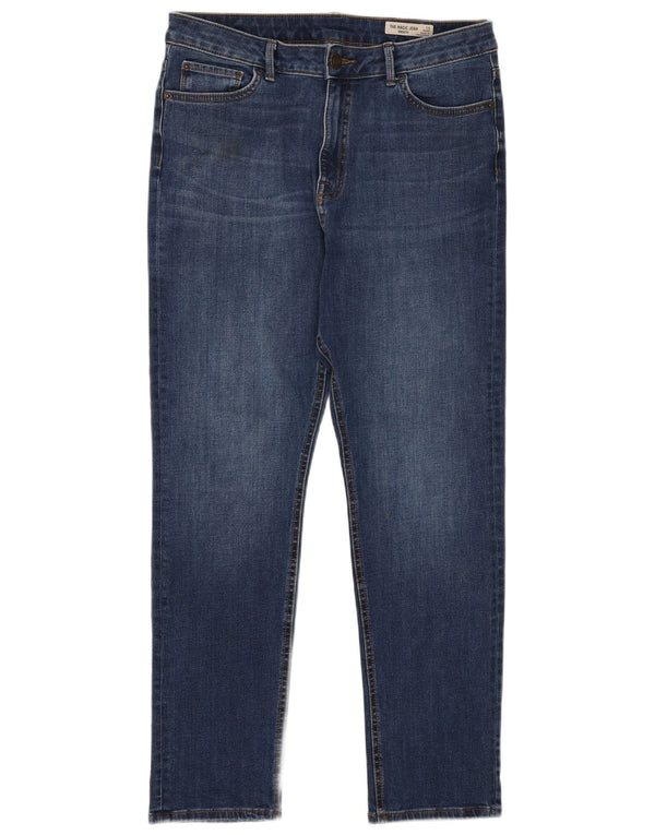 Женские узкие джинсы Marks & Spencer UK 14, большие W32 L27, синие, хлопок
