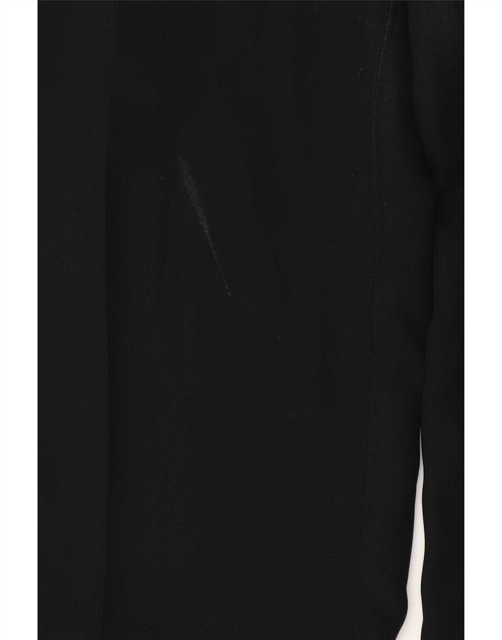 Женские прямые повседневные брюки Zara EU 40 Medium W30 L35, черный полиэстер