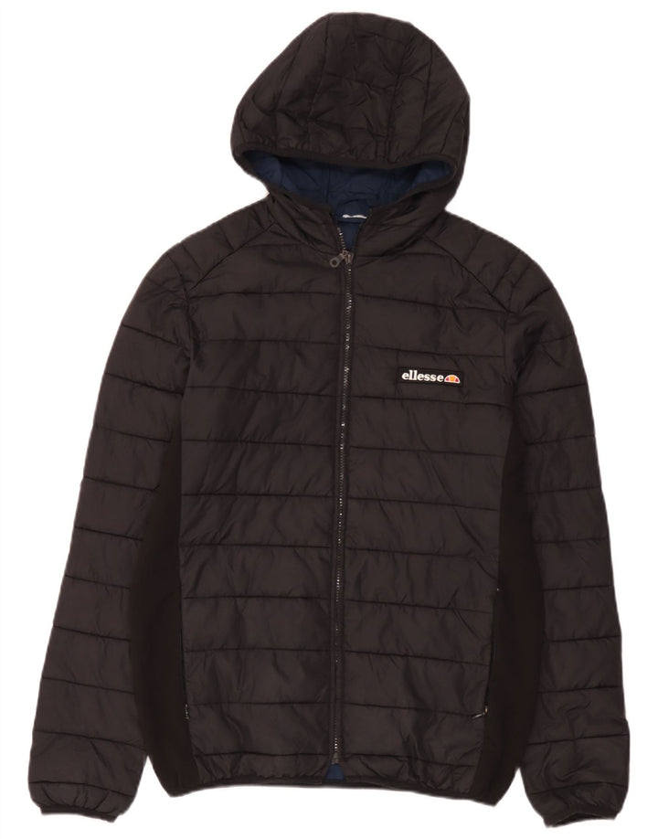Мужская утепленная куртка Ellesse UK 36, маленькая, черный нейлон