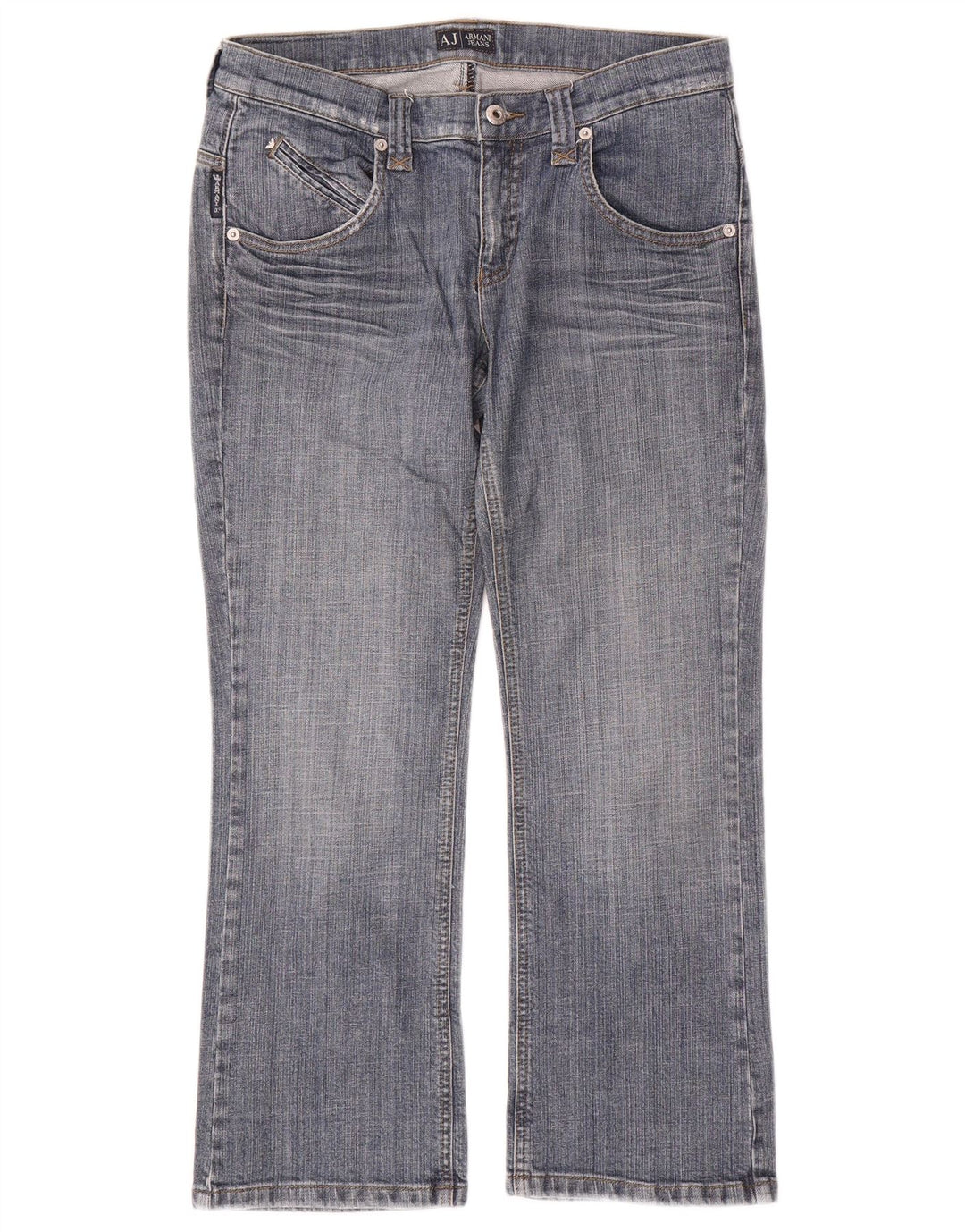 Женские прямые джинсы Armani W28 L26 синие, хлопок