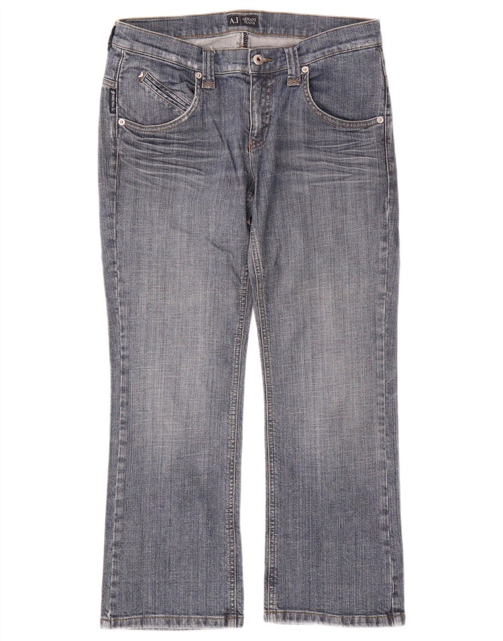 Женские прямые джинсы Armani W28 L26 синие, хлопок