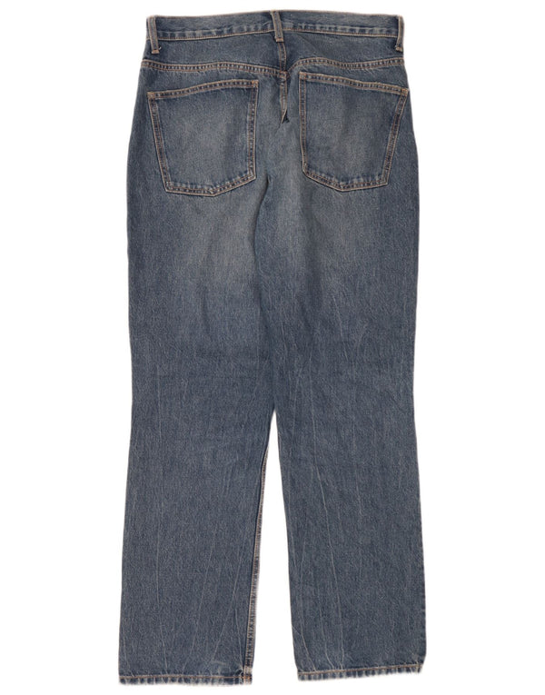 Женские прямые джинсы Zara EU 44 XL W34 L32 синие