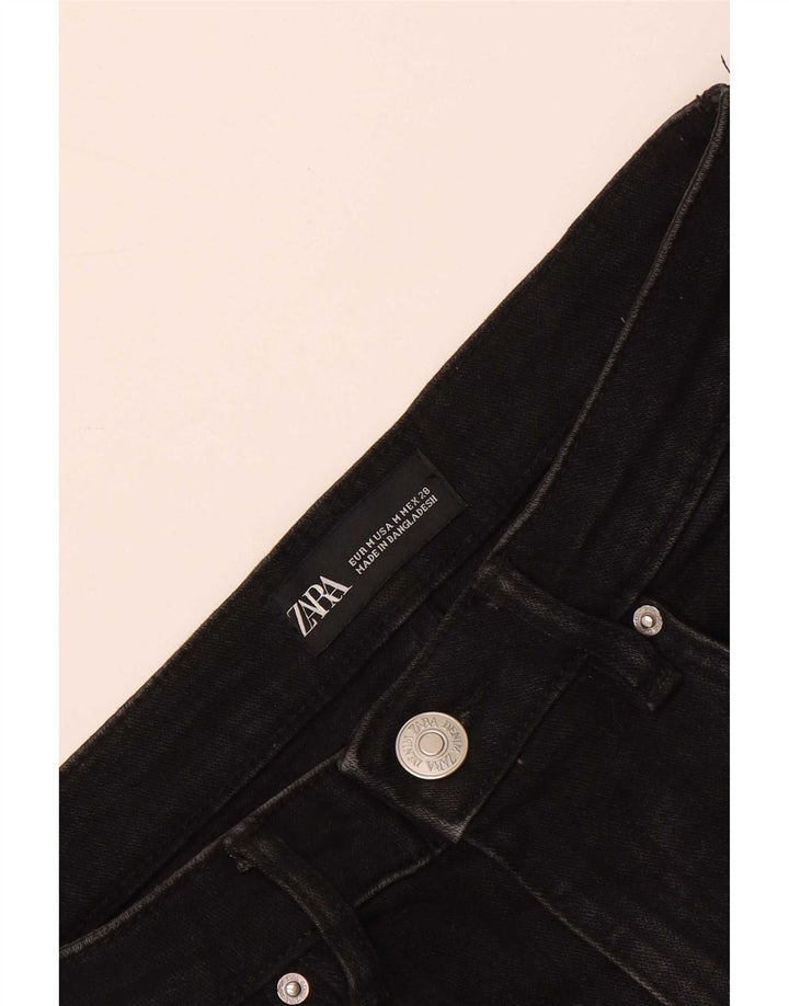 Женская джинсовая мини-юбка Zara Medium W28, черная
