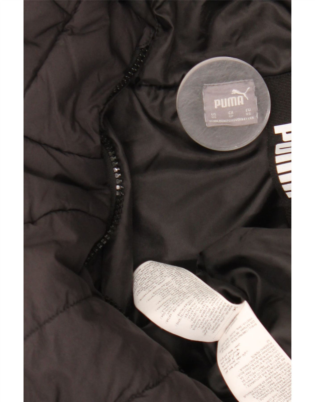 Женское пуховое пальто с капюшоном Puma UK 6 XS, черный полиэстер