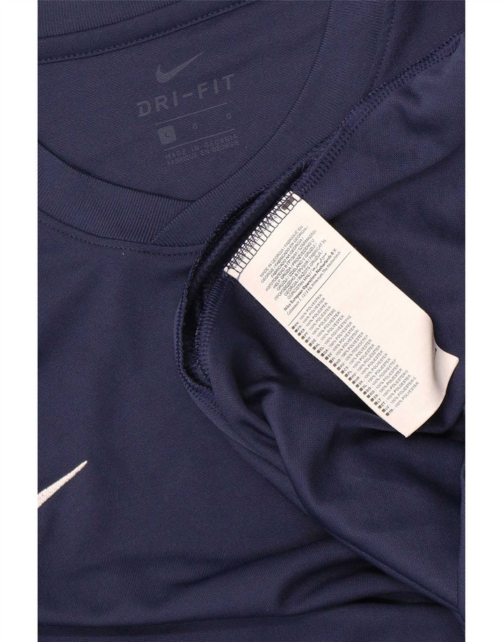 Мужская футболка Nike Dri Fit, большой темно-синий полиэстер