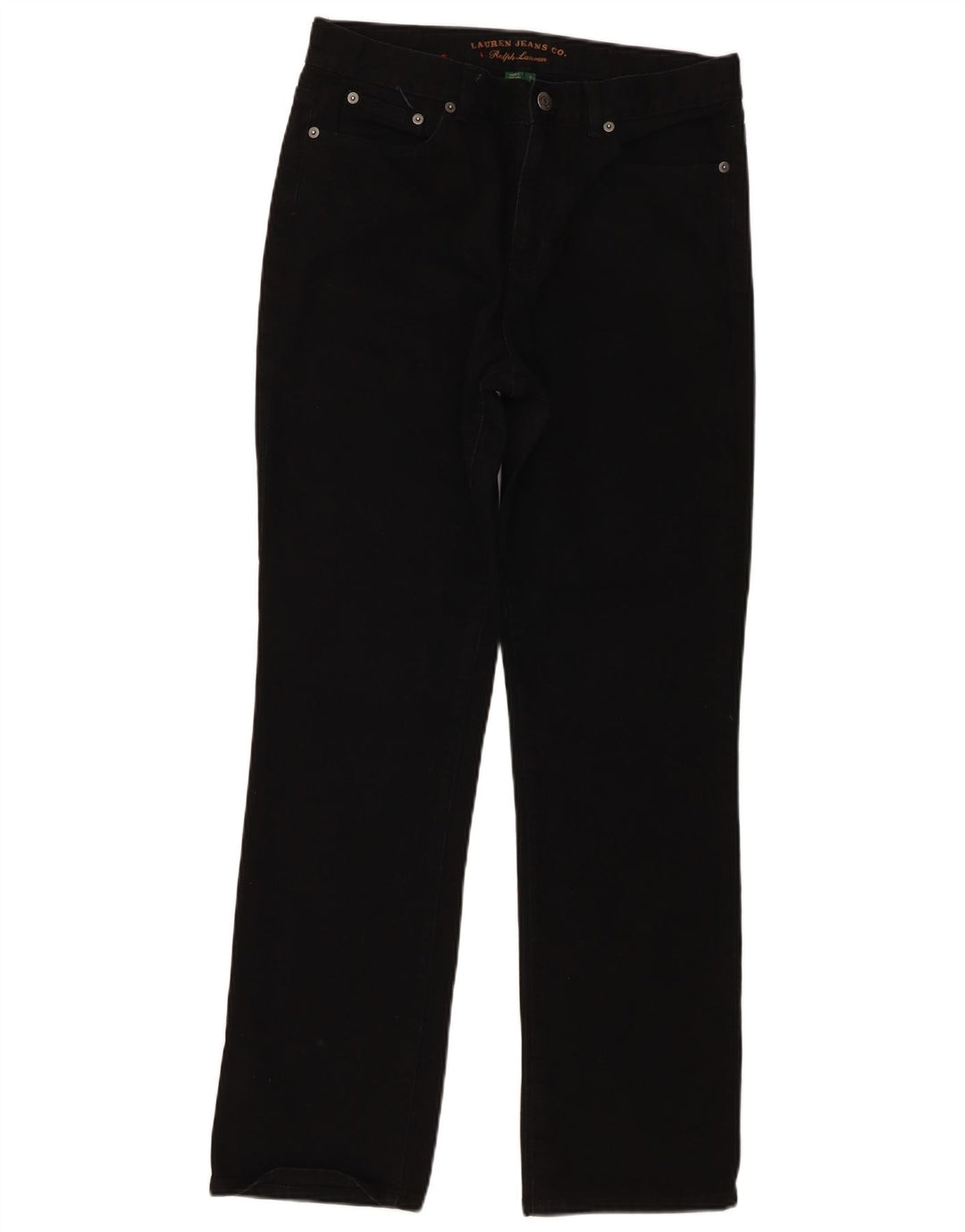 Женские прямые джинсы Ralph Lauren US 8 Medium W30 L30 Черные классические хлопковые джинсы
