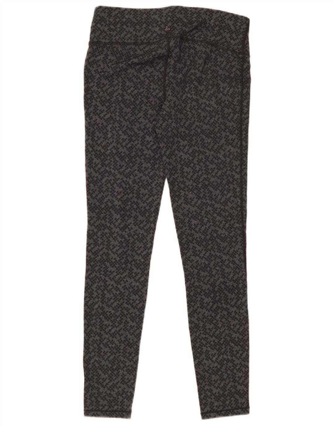 Женские леггинсы PRANA UK 8, маленькие серые, нейлоновые с геометрическим рисунком