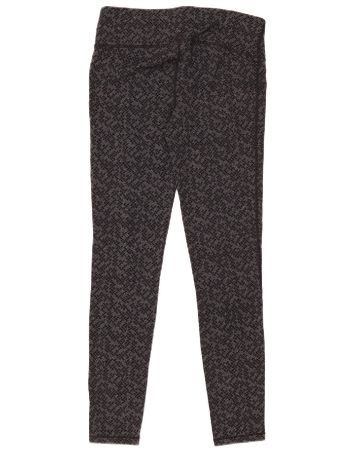 Женские леггинсы PRANA UK 8, маленькие серые, нейлоновые с геометрическим рисунком