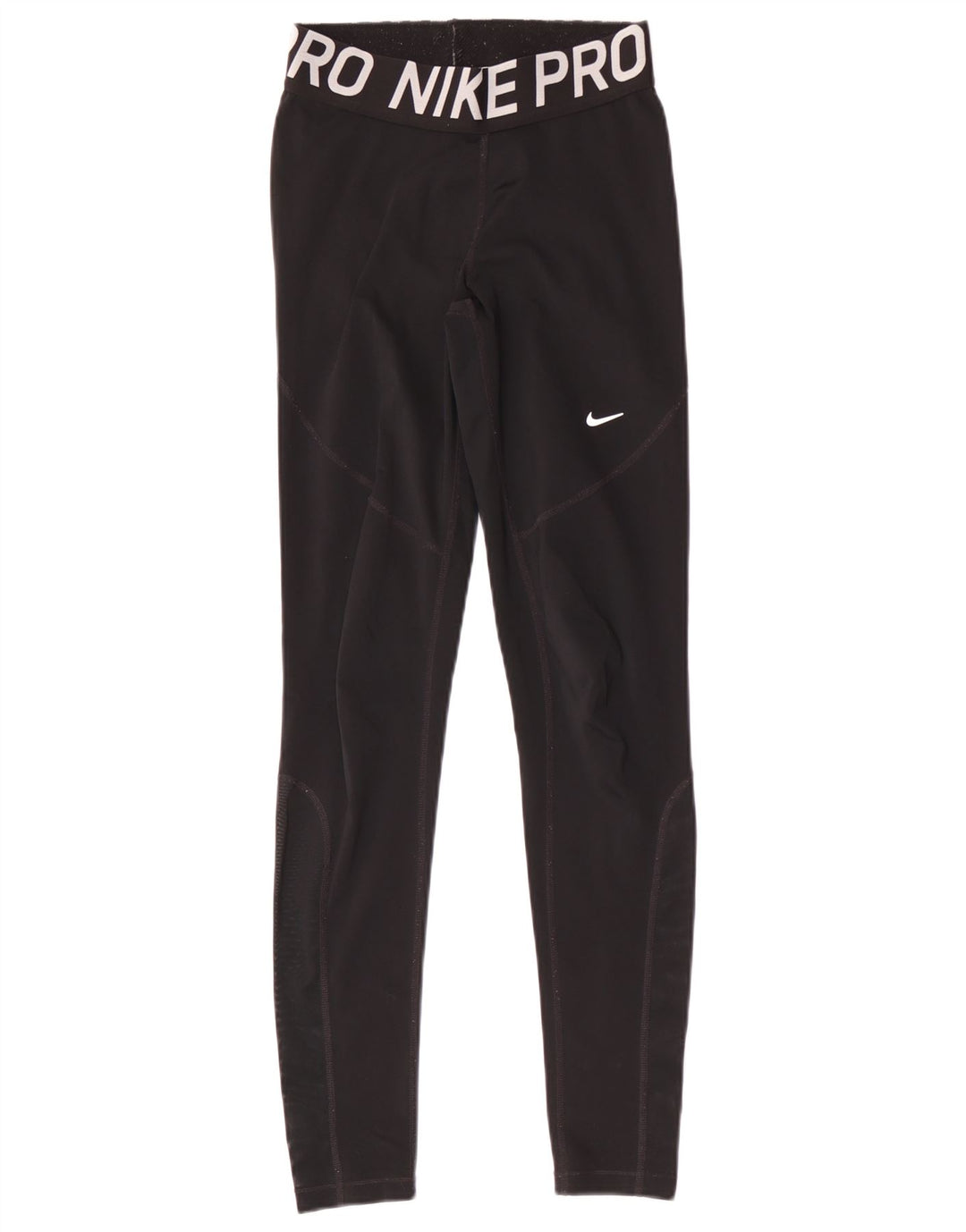 Женские леггинсы с рисунком Nike Dri Fit UK 8, маленькие черные, полиэстер