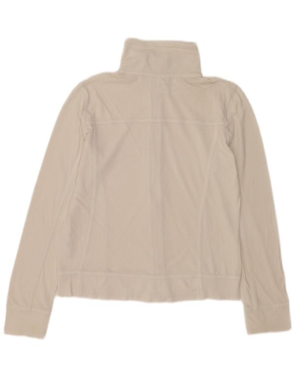 Женский спортивный костюм легкой посадки Champion, верхняя куртка UK 10, маленький размер, белый хлопок