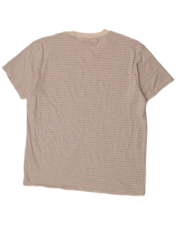 Мужская футболка Jack & Jones Top XL, белый хлопок в тонкую полоску