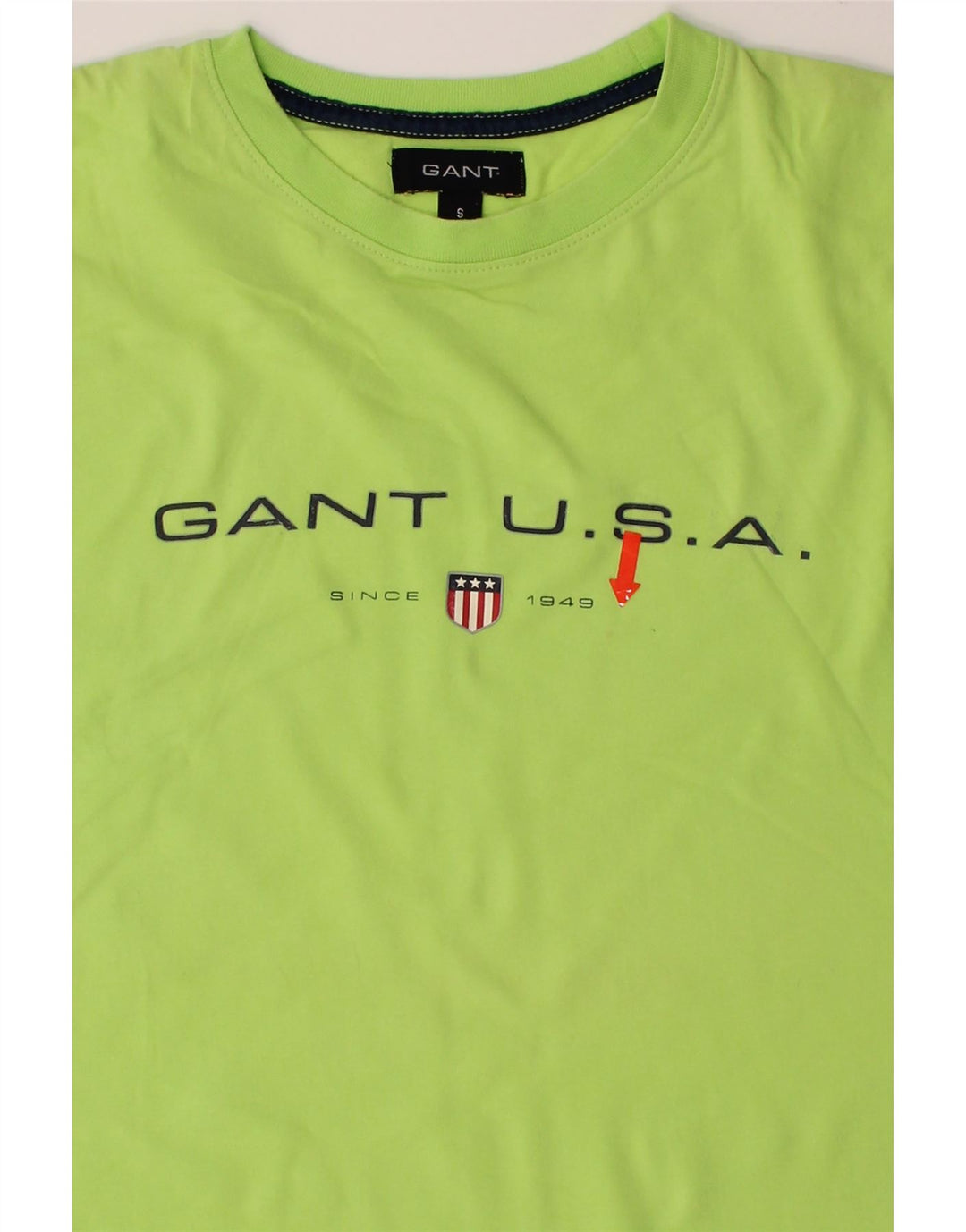 GANT Mens Graphic T-Shirt Top Small Green Cotton Vintage Gant and Second-Hand Gant from Messina Hembry 