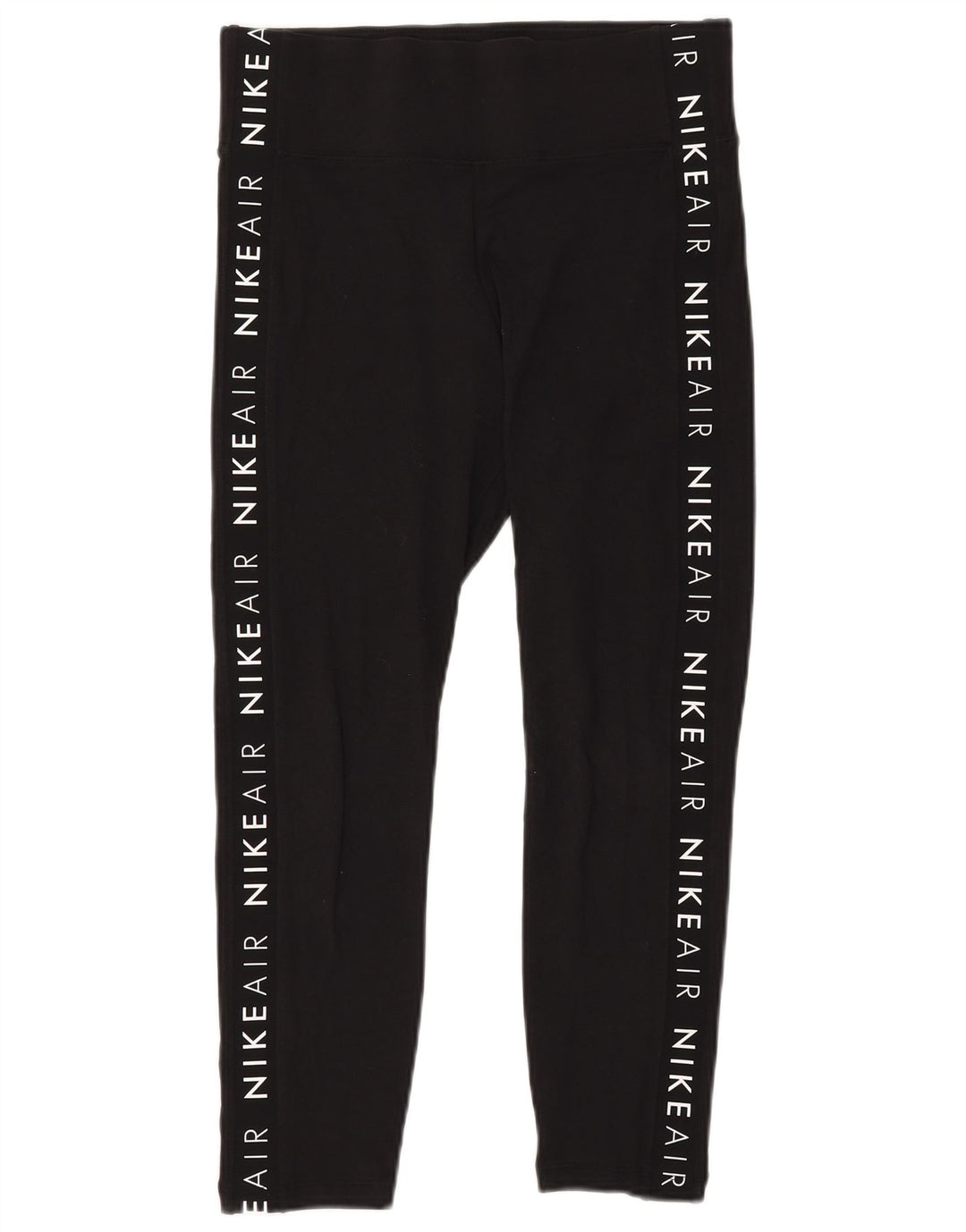 Женские леггинсы с рисунком Nike UK 14, хлопковые, среднего размера, черные