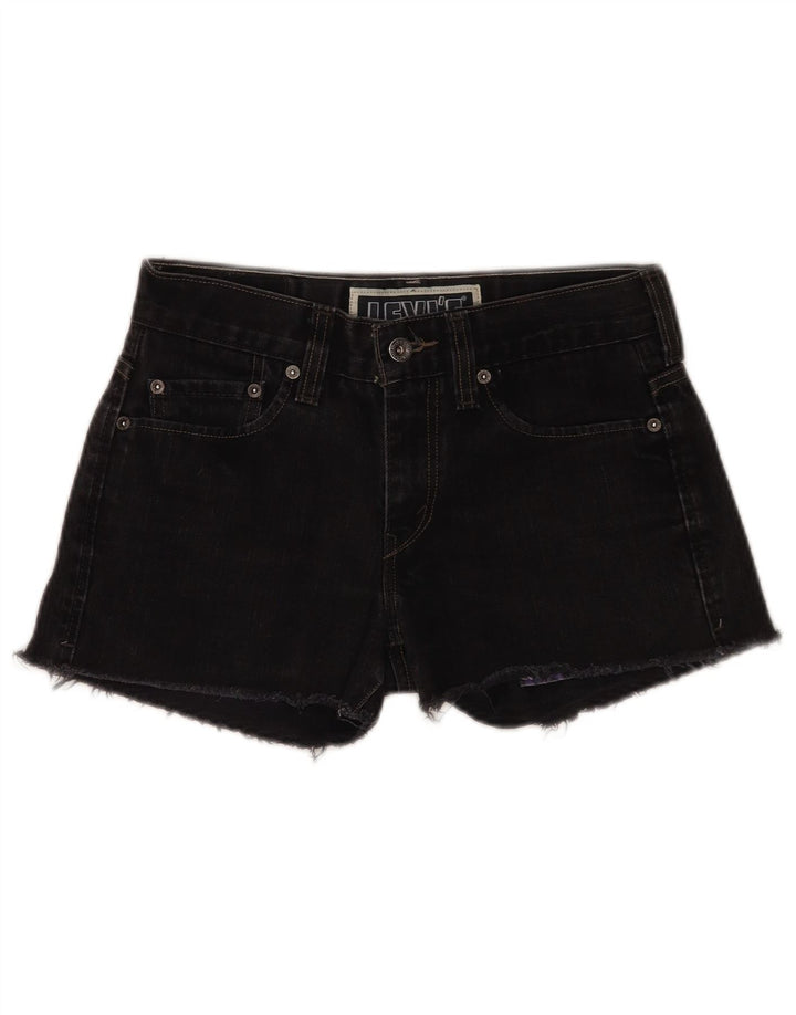 Женские джинсовые шорты скинни Levi's 511 W30, средний черный, хлопок