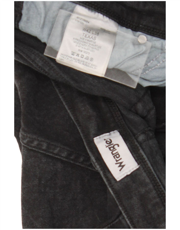 Мужские прямые джинсы Wrangler Texas W42 L36 черные