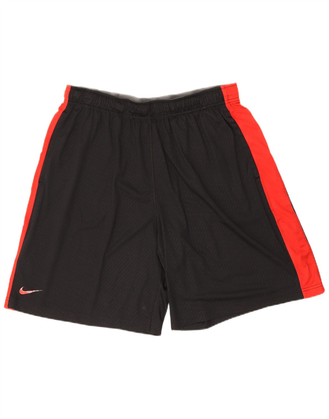 Мужские спортивные шорты Nike Dri Fit, большие черные полиэстер с цветными блоками