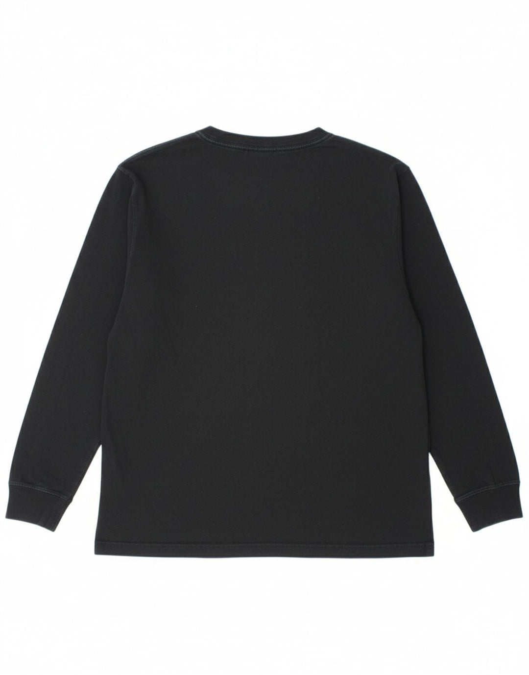 NIKE Mens Graphic Top Long Sleeve Medium Black Cotton