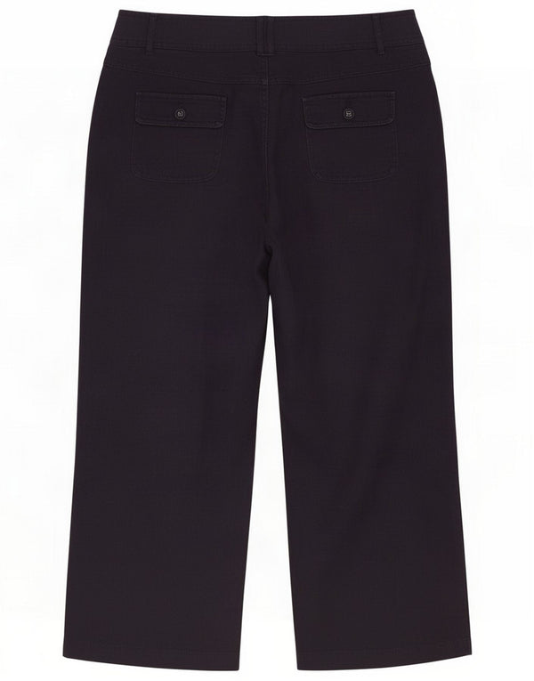 Брюки Marks & Spencer Womens Per Una Capri UK 12 Medium W30 L21 Черный