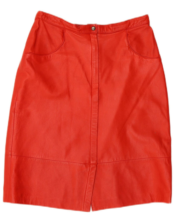 JEAN PIERRE MICHELET Женская юбка с высокой талией EU 42, большая W28, красная кожа