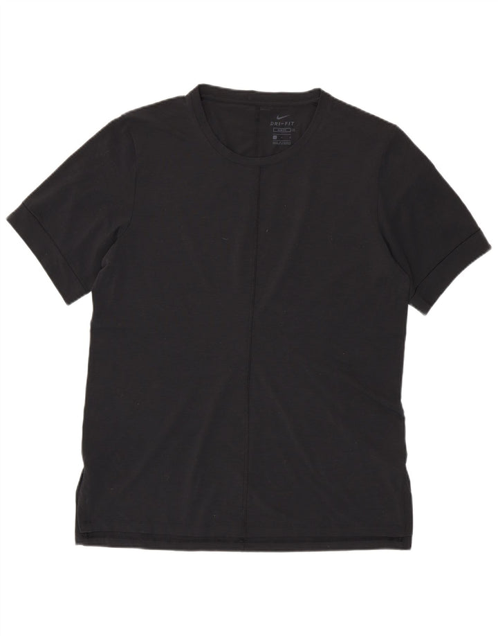 Мужская футболка NIKE Dri Fit Slim Fit, большой черный полиэстер