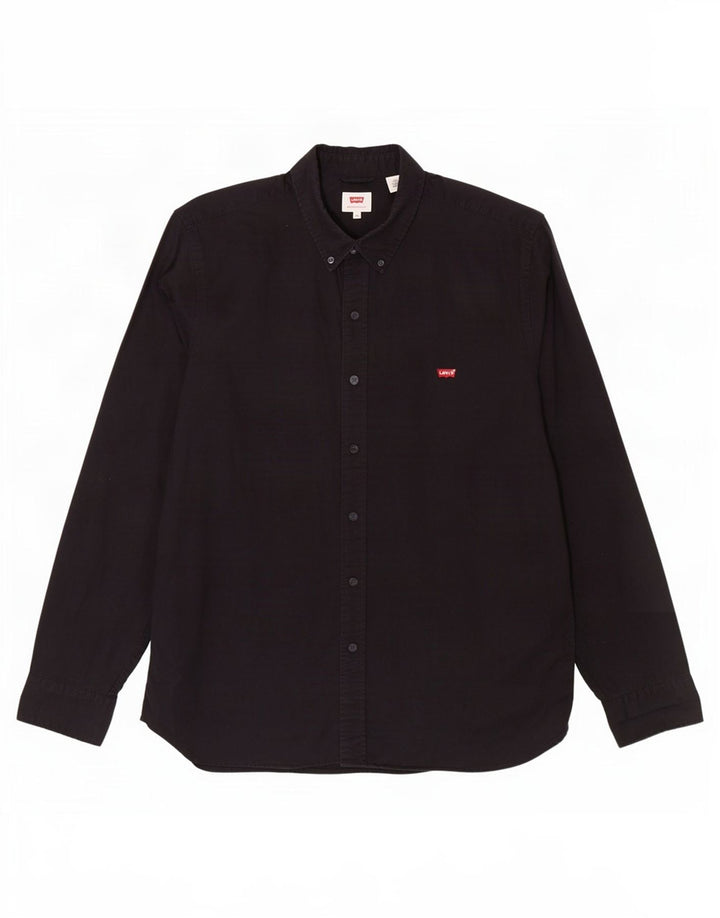 Мужская рубашка Levi's XL, черный хлопок