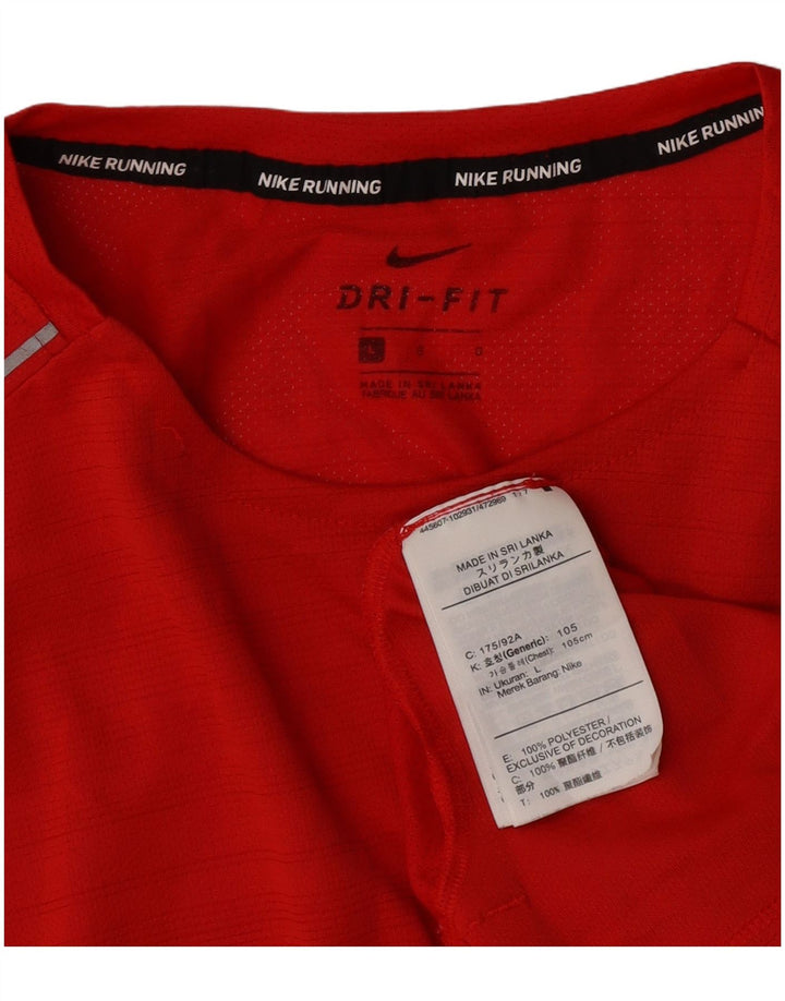 Мужская футболка Nike Dri Fit, большой красный полиэстер