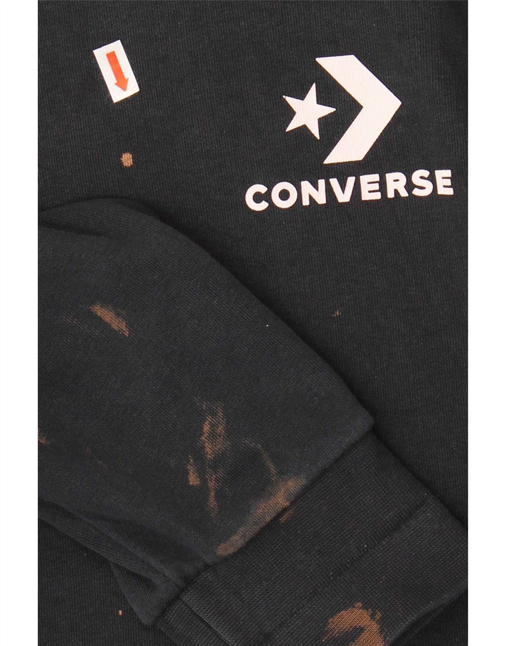 Мужской джемпер Converse из хлопка среднего размера, черный