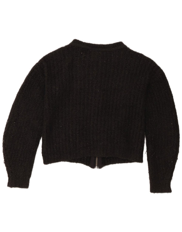 Женский укороченный кардиган Topshop UK 6 XS, черный акрил