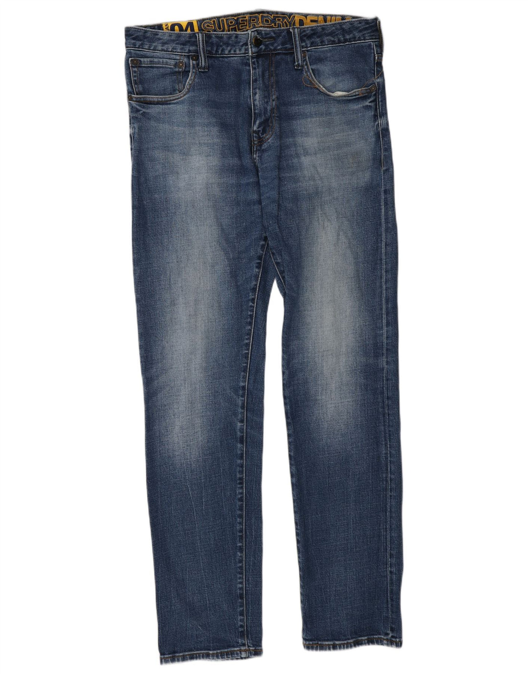 Мужские узкие джинсы Superdry W32 L34, синий хлопок