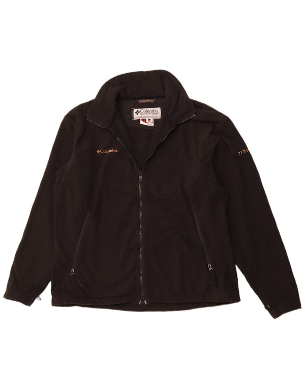 Мужская флисовая куртка COLUMBIA UK 40, большая, черная, полиэстер