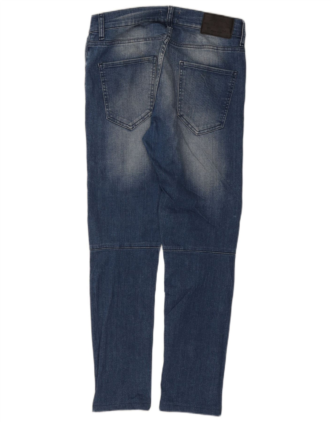 Мужские потертые узкие джинсы Zara EU 40 Medium W31 L28 Синие цветные блоки