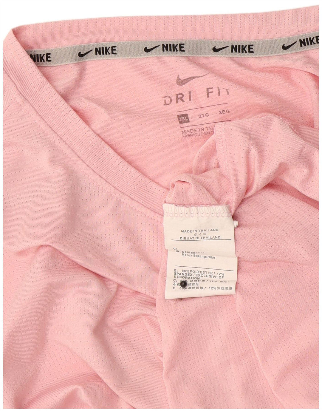 Мужская футболка Nike Dri Fit 2XL, розовый полиэстер