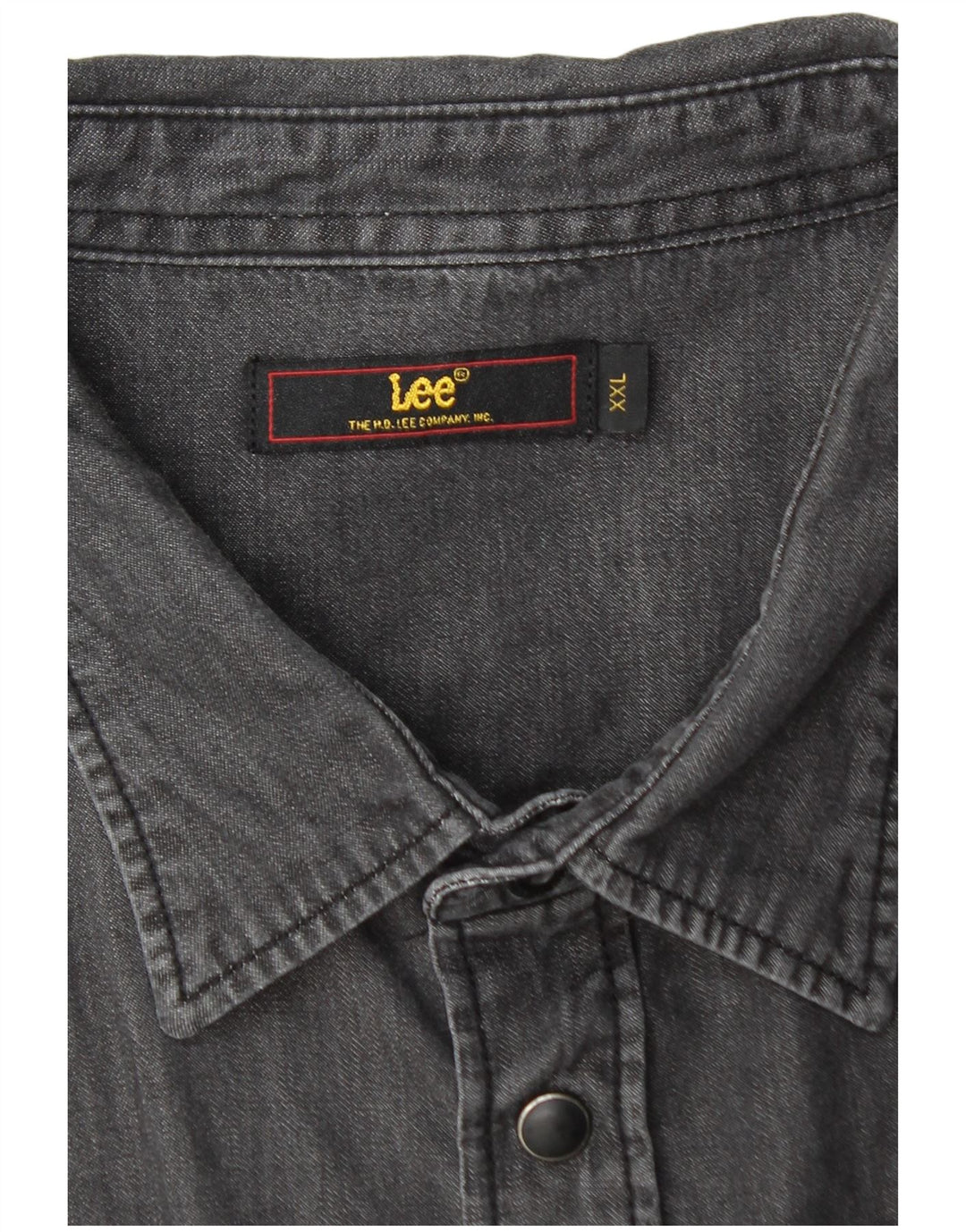 Мужская джинсовая рубашка LEE 2XL черная