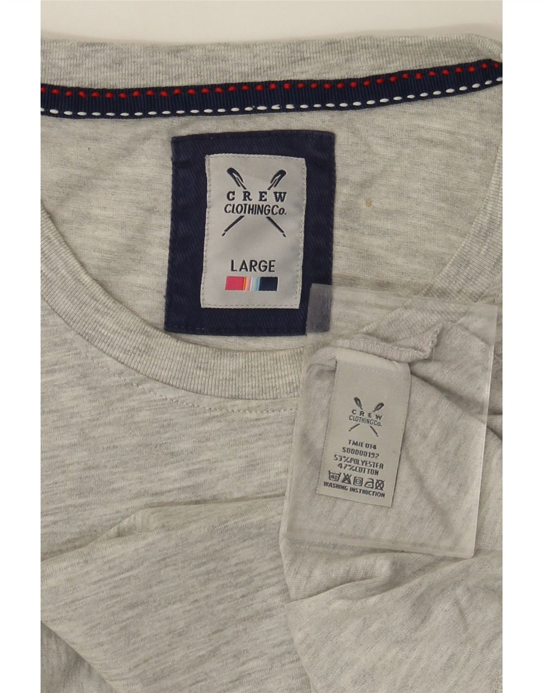 ЭКИПАЖНАЯ ОДЕЖДА Мужская футболка из хлопка большого размера серого цвета