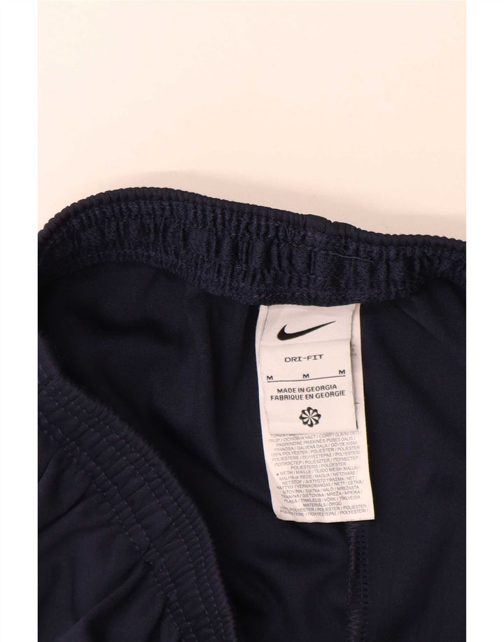 Мужские спортивные брюки Nike среднего размера, темно-синие, полиэстер с цветными блоками