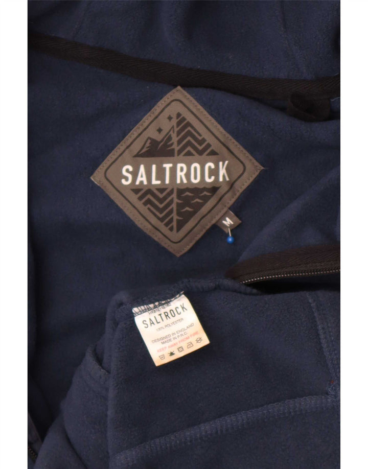 Мужская флисовая куртка Saltrock с капюшоном UK 38, средний темно-синий полиэстер