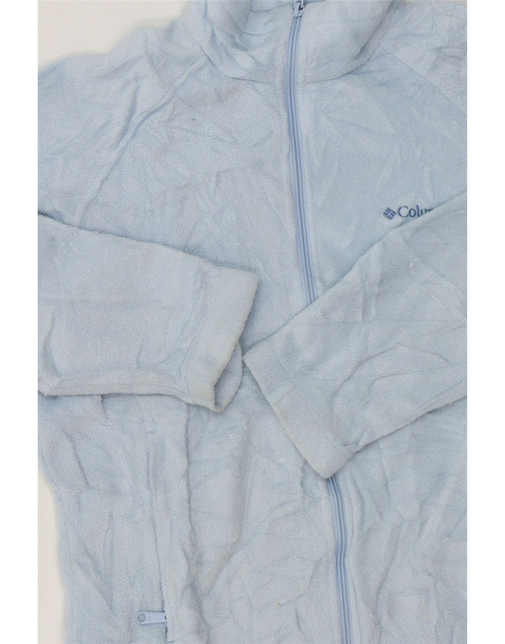 COLUMBIA Womens Fleece Jacket UK 14 Medium Blue Polyester Vintage Columbia and Second-Hand Columbia from Messina Hembry 