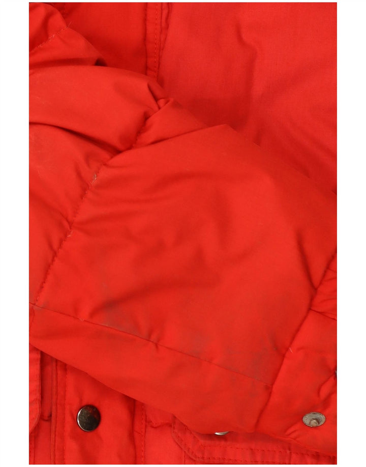 SALEWA Мужская утепленная куртка с капюшоном UK 40, большой красный полиэстер с цветными блоками