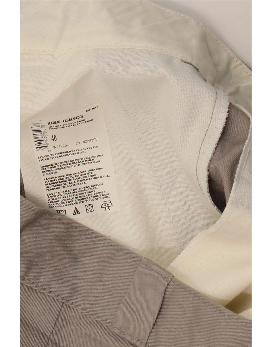 Мужские шорты чинос DICKIES W40 XL, серые, полиэстер