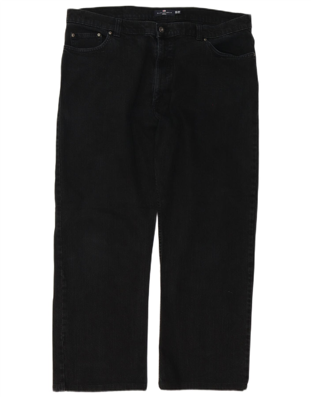 Мужские прямые джинсы Marks & Spencer Blue Harbour W40 L28, черный хлопок
