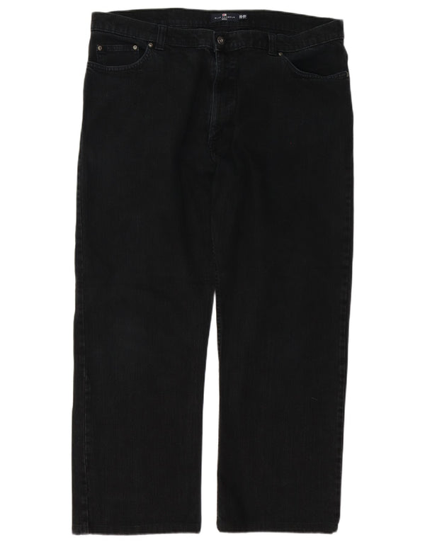 Мужские прямые джинсы Marks & Spencer Blue Harbour W40 L28, черный хлопок
