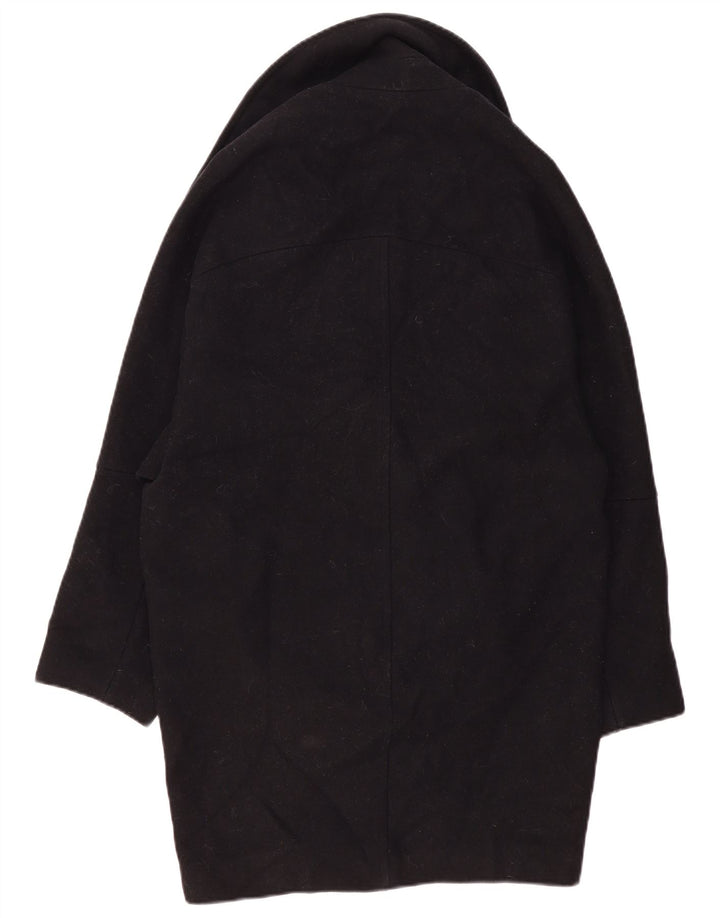 Женское двубортное пальто оверсайз Zara UK 6 XS, черное