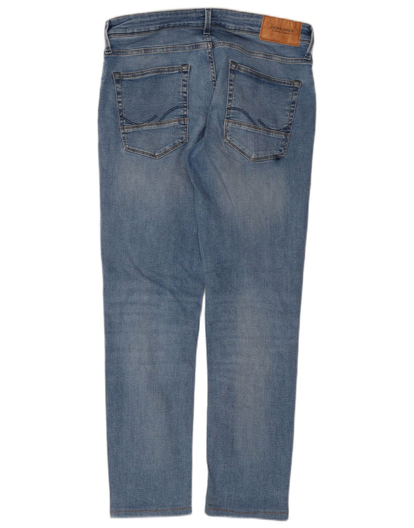 Мужские узкие джинсы Jack & Jones W32 L29, синий хлопок